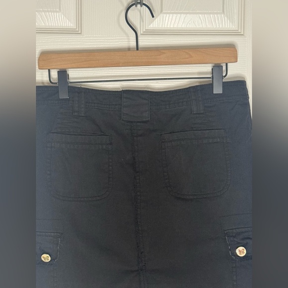 Women’s Black Love Stitch Skirt with Butterfly Buttons - Picture 8 of 15